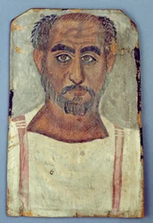 Mumienporträt eines Mannes, ca. 250-300 n. Chr.